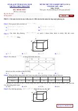Đề thi thử TN THPT 2026 môn Toán lần 3 trường THPT Trần Phú – Quảng Ninh (bản Word)